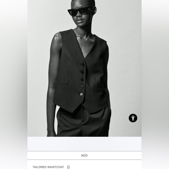 ZARA TAILORED WAISTCOAT NWT Size xs - Picture 1 of 3